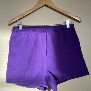 Aritzia TNA- CozyAF Fleece Vibrant Purple Sweat Shorts